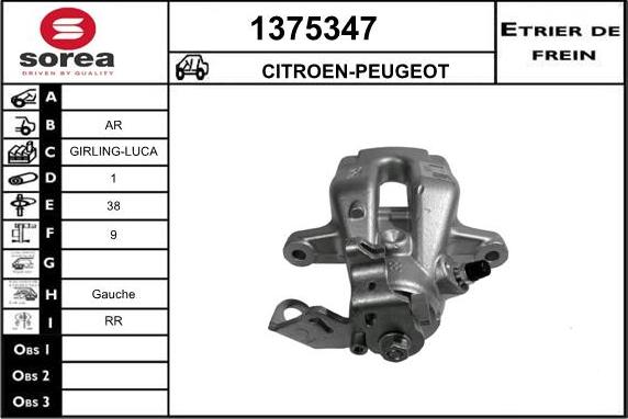 SNRA 1375347 - Bremssattel alexcarstop-ersatzteile.com