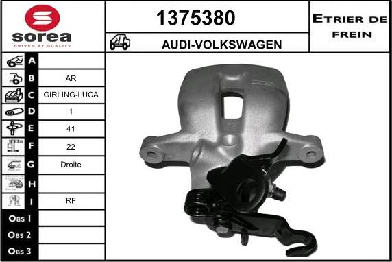 SNRA 1375380 - Bremssattel alexcarstop-ersatzteile.com