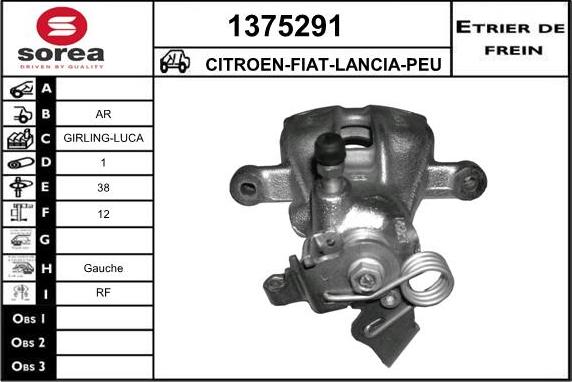 SNRA 1375291 - Bremssattel alexcarstop-ersatzteile.com