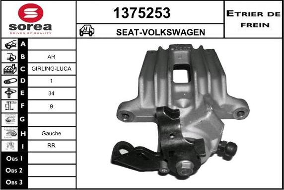 SNRA 1375253 - Bremssattel alexcarstop-ersatzteile.com