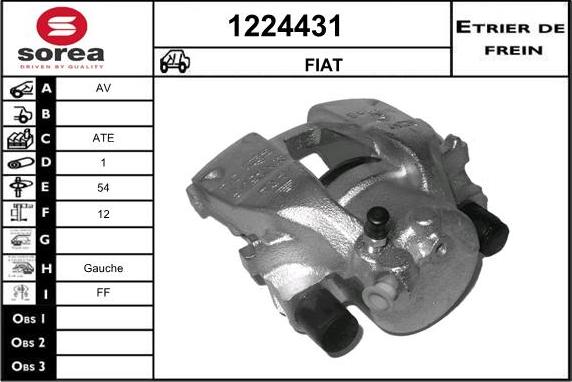 SNRA 1224431 - Bremssattel alexcarstop-ersatzteile.com