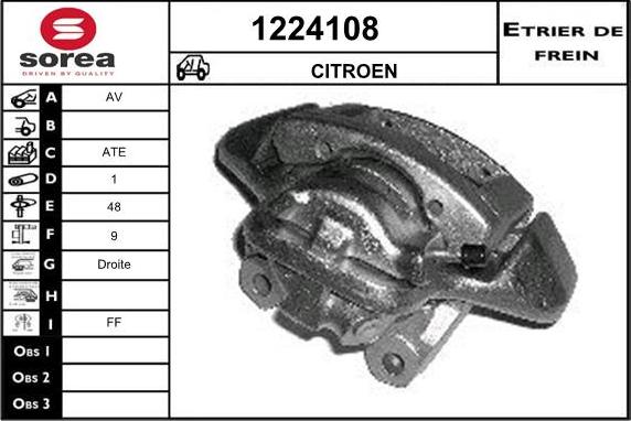 SNRA 1224108 - Bremssattel alexcarstop-ersatzteile.com