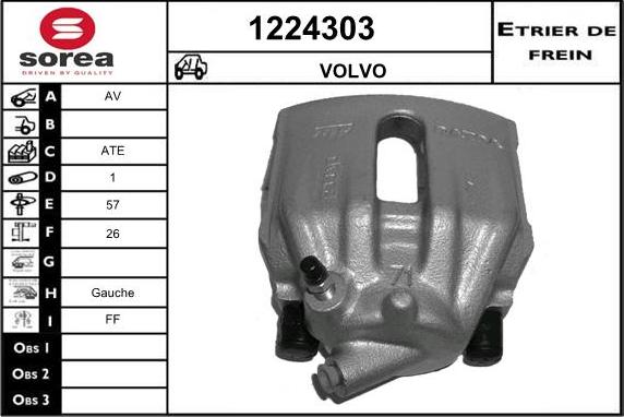 SNRA 1224303 - Bremssattel alexcarstop-ersatzteile.com