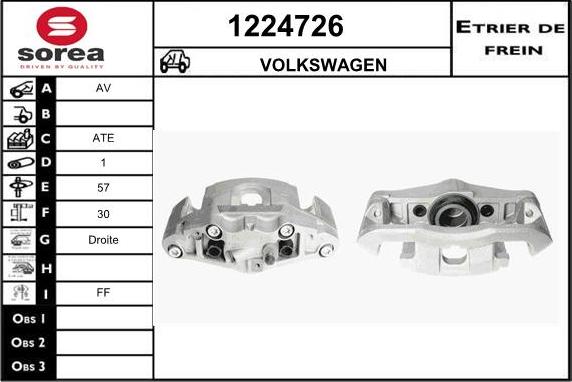 SNRA 1224726 - Bremssattel alexcarstop-ersatzteile.com