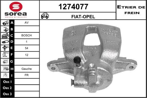 SNRA 1274077 - Bremssattel alexcarstop-ersatzteile.com