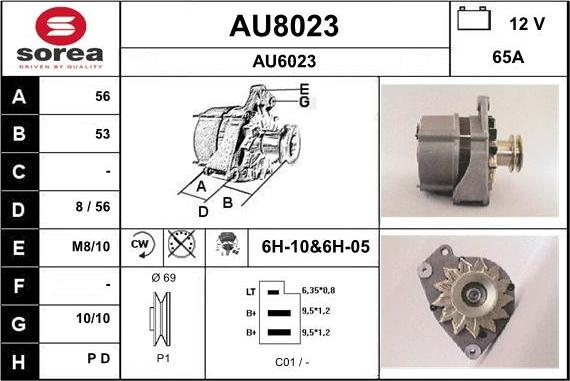 SNRA AU8023 - Generator alexcarstop-ersatzteile.com