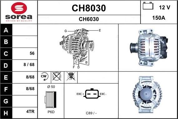 SNRA CH8030 - Generator alexcarstop-ersatzteile.com