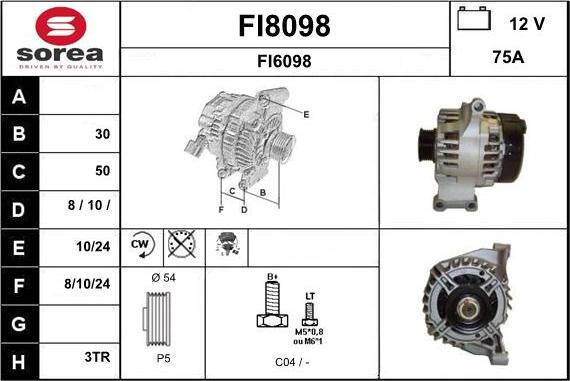 SNRA FI8098 - Generator alexcarstop-ersatzteile.com