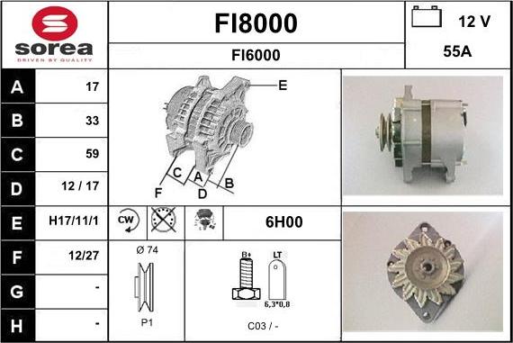 SNRA FI8000 - Generator alexcarstop-ersatzteile.com