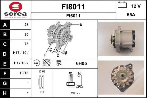 SNRA FI8011 - Generator alexcarstop-ersatzteile.com