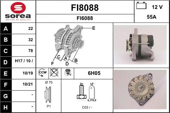 SNRA FI8088 - Generator alexcarstop-ersatzteile.com