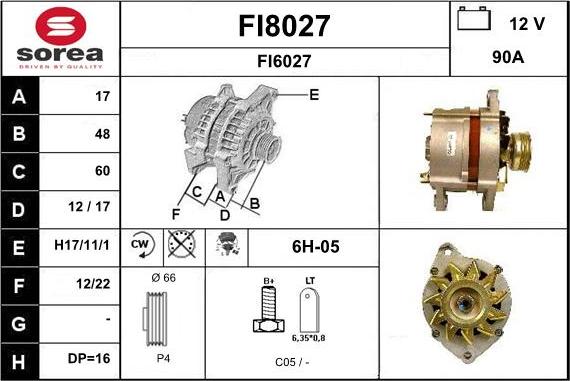 SNRA FI8027 - Generator alexcarstop-ersatzteile.com