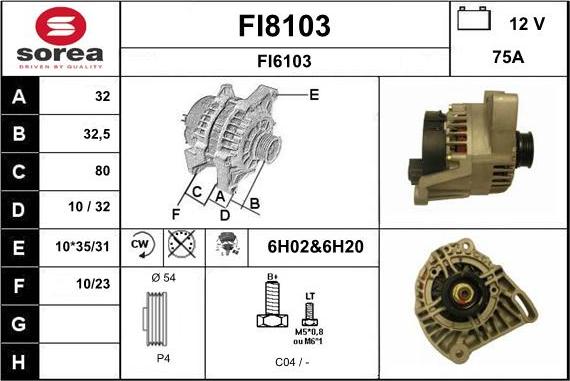 SNRA FI8103 - Generator alexcarstop-ersatzteile.com