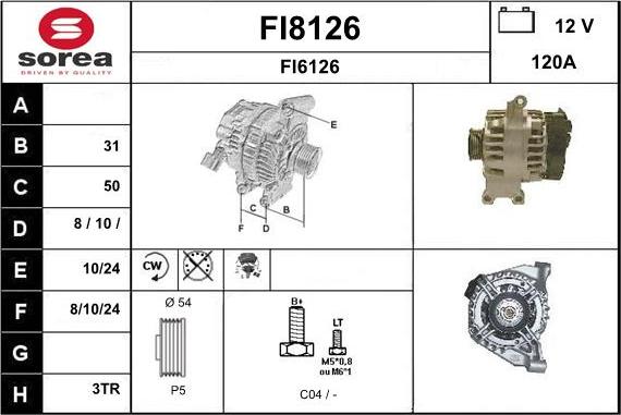 SNRA FI8126 - Generator alexcarstop-ersatzteile.com