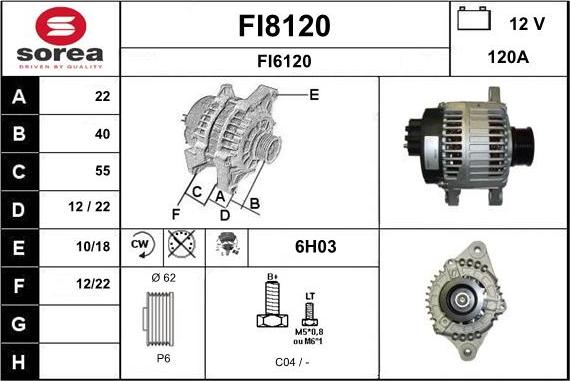 SNRA FI8120 - Generator alexcarstop-ersatzteile.com