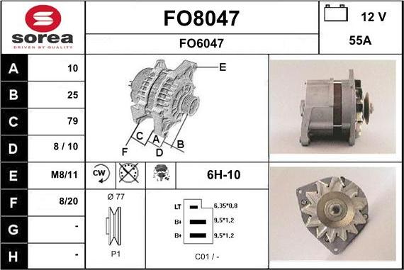 SNRA FO8047 - Generator alexcarstop-ersatzteile.com