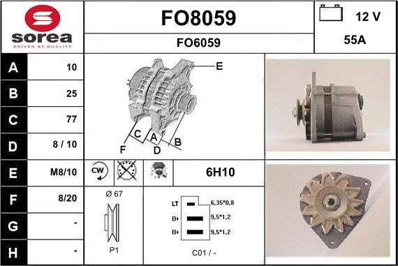 SNRA FO8059 - Generator alexcarstop-ersatzteile.com