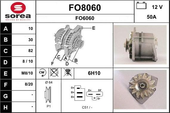 SNRA FO8060 - Generator alexcarstop-ersatzteile.com