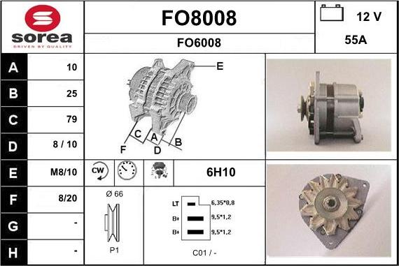 SNRA FO8008 - Generator alexcarstop-ersatzteile.com