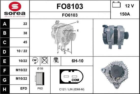 SNRA FO8103 - Generator alexcarstop-ersatzteile.com