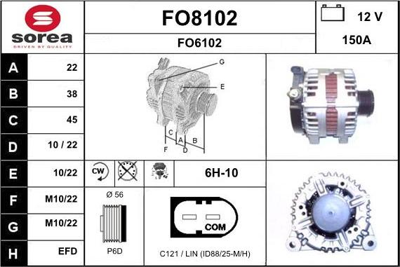 SNRA FO8102 - Generator alexcarstop-ersatzteile.com