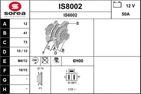 SNRA IS8002 - Generator alexcarstop-ersatzteile.com