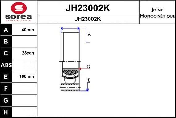 SNRA JH23002K - Gelenksatz, Antriebswelle alexcarstop-ersatzteile.com