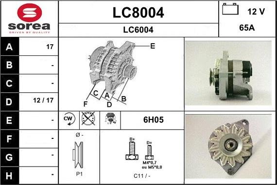 SNRA LC8004 - Generator alexcarstop-ersatzteile.com