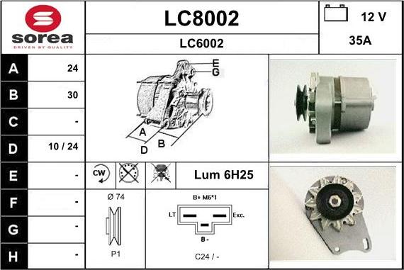 SNRA LC8002 - Generator alexcarstop-ersatzteile.com