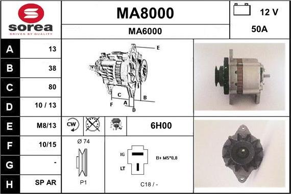 SNRA MA8000 - Generator alexcarstop-ersatzteile.com