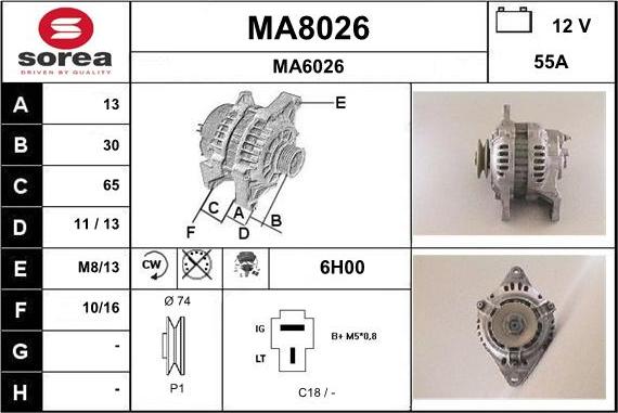 SNRA MA8026 - Generator alexcarstop-ersatzteile.com