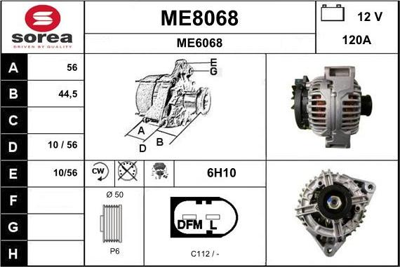 SNRA ME8068 - Generator alexcarstop-ersatzteile.com