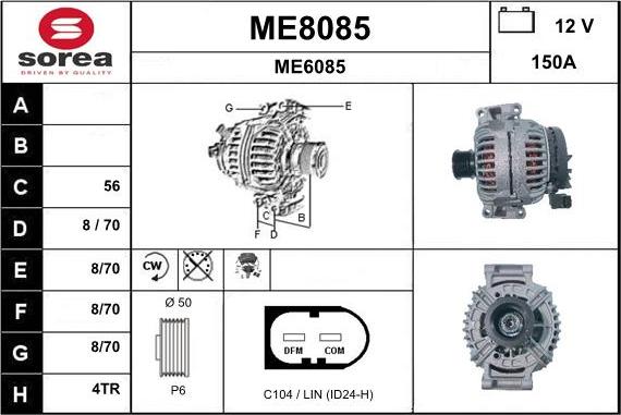 SNRA ME8085 - Generator alexcarstop-ersatzteile.com