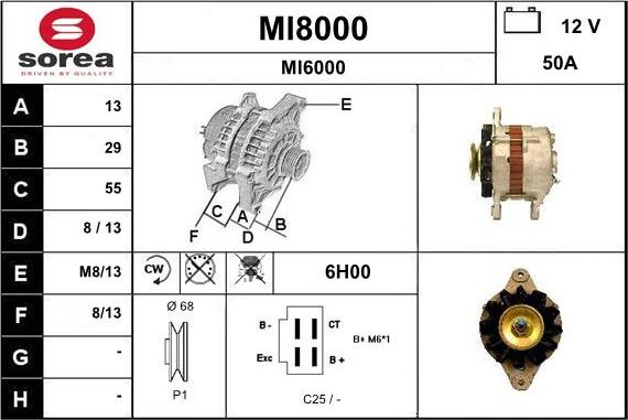 SNRA MI8000 - Generator alexcarstop-ersatzteile.com