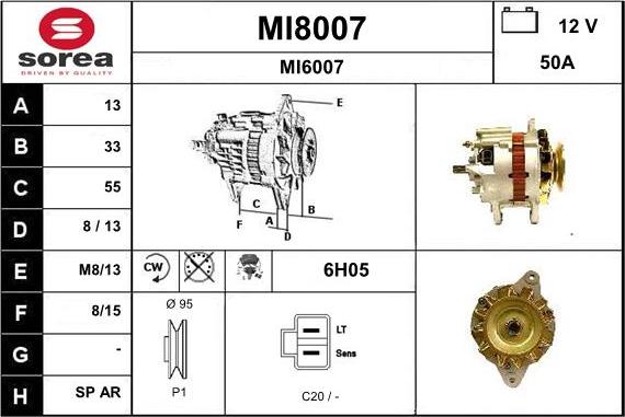 SNRA MI8007 - Generator alexcarstop-ersatzteile.com