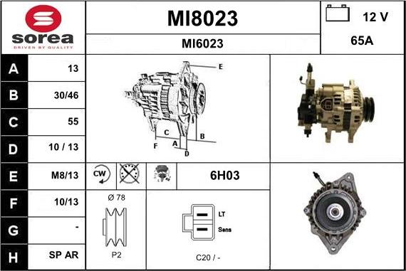 SNRA MI8023 - Generator alexcarstop-ersatzteile.com