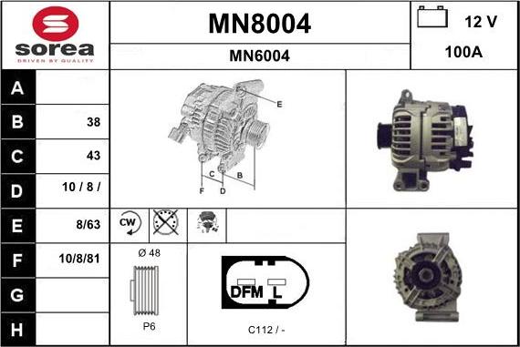 SNRA MN8004 - Generator alexcarstop-ersatzteile.com