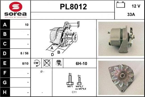 SNRA PL8012 - Generator alexcarstop-ersatzteile.com