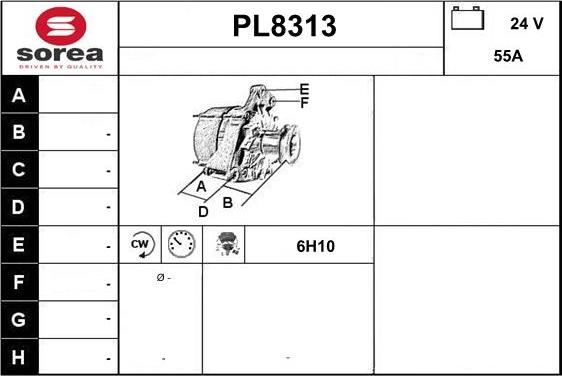 SNRA PL8313 - Generator alexcarstop-ersatzteile.com