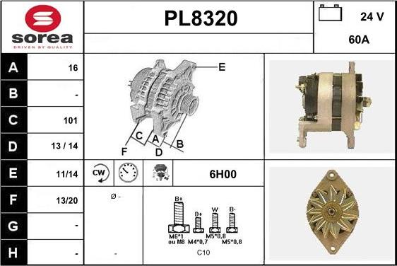 SNRA PL8320 - Generator alexcarstop-ersatzteile.com