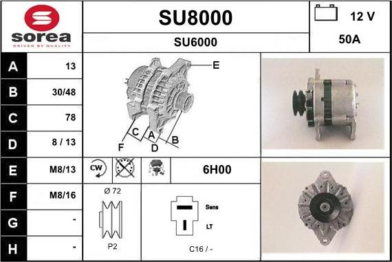 SNRA SU8000 - Generator alexcarstop-ersatzteile.com