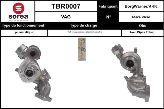 SNRA TBR0007 - Lader, Aufladung alexcarstop-ersatzteile.com