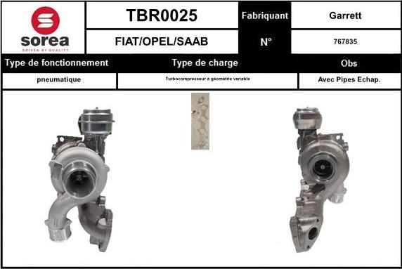 SNRA TBR0025 - Lader, Aufladung alexcarstop-ersatzteile.com