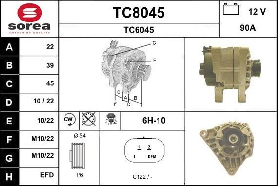 SNRA TC8045 - Generator alexcarstop-ersatzteile.com