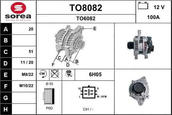 SNRA TO8082 - Generator alexcarstop-ersatzteile.com