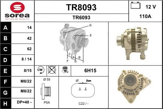 SNRA TR8093 - Generator alexcarstop-ersatzteile.com