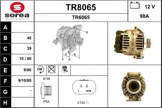 SNRA TR8065 - Generator alexcarstop-ersatzteile.com