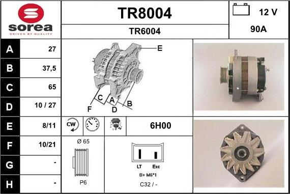 SNRA TR8004 - Generator alexcarstop-ersatzteile.com