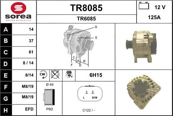 SNRA TR8085 - Generator alexcarstop-ersatzteile.com