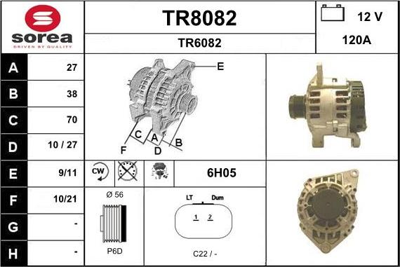 SNRA TR8082 - Generator alexcarstop-ersatzteile.com